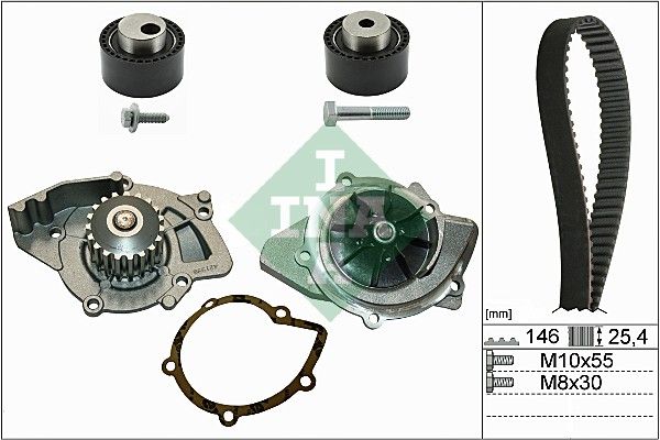 WILMINK GROUP Veepump + hammasrihmakomplekt WG1251480